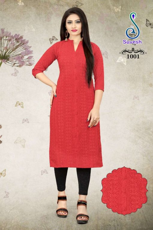 Suvesh Lakhnavi Vol 5 Chikan Work Kurti Wholesale Catalog 6 Pcs 7 510x765 - Suvesh Lakhnavi Vol 5 Chikan Work Kurti Wholesale Catalog 6 Pcs