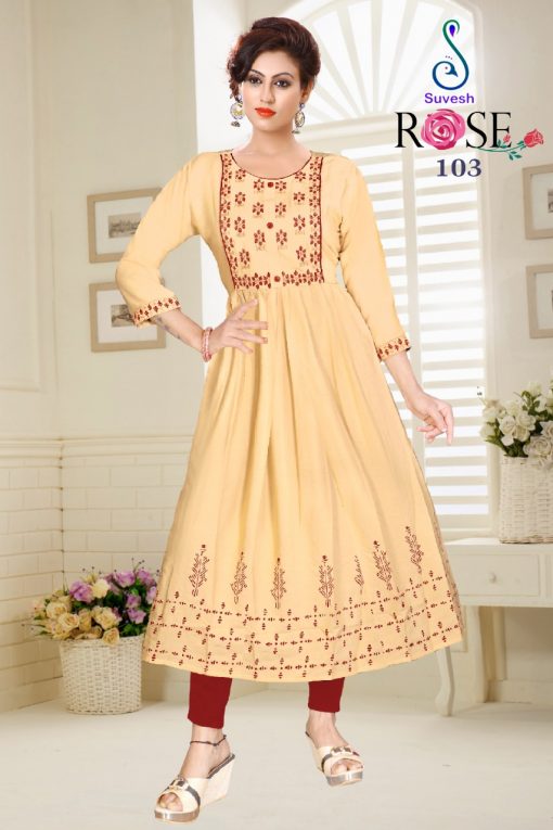 Suvesh Rose Vol 3 Kurti Wholesale Catalog 8 Pcs 1 510x765 - Suvesh Rose Vol 3 Kurti Wholesale Catalog 8 Pcs