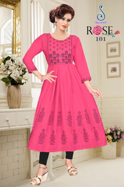 Suvesh Rose Vol 3 Kurti Wholesale Catalog 8 Pcs 10 510x765 - Suvesh Rose Vol 3 Kurti Wholesale Catalog 8 Pcs