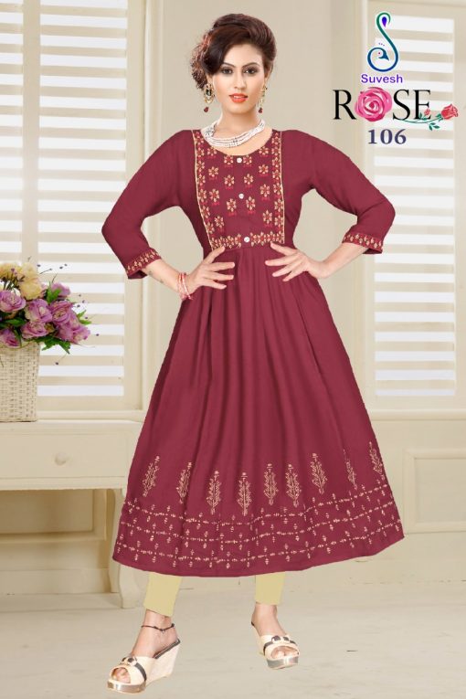 Suvesh Rose Vol 3 Kurti Wholesale Catalog 8 Pcs 3 510x765 - Suvesh Rose Vol 3 Kurti Wholesale Catalog 8 Pcs