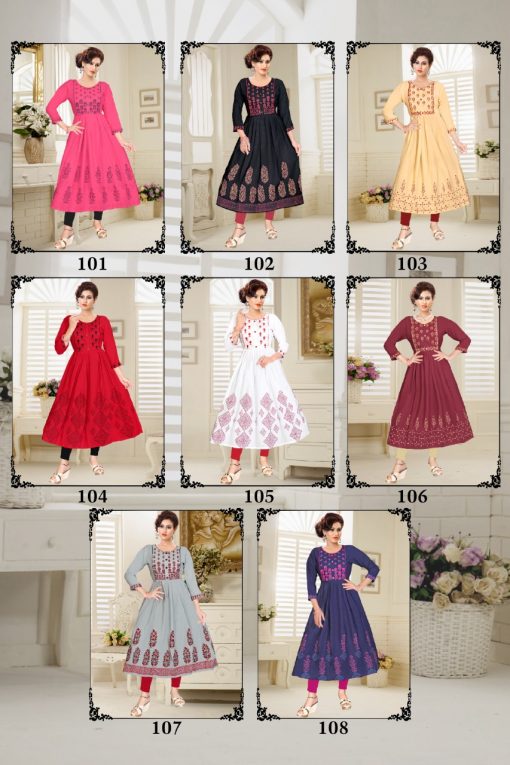 Suvesh Rose Vol 3 Kurti Wholesale Catalog 8 Pcs 6 510x765 - Suvesh Rose Vol 3 Kurti Wholesale Catalog 8 Pcs