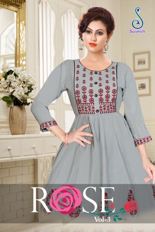 Suvesh Rose Vol 3 Kurti Wholesale Catalog 8 Pcs 8 510x765 - Suvesh Rose Vol 3 Kurti Wholesale Catalog 8 Pcs