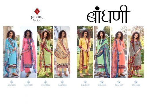 Tanishk Bandhani Salwar Suit Wholesale Catalog 8 Pcs 11 510x361 - Tanishk Bandhani Salwar Suit Wholesale Catalog 8 Pcs