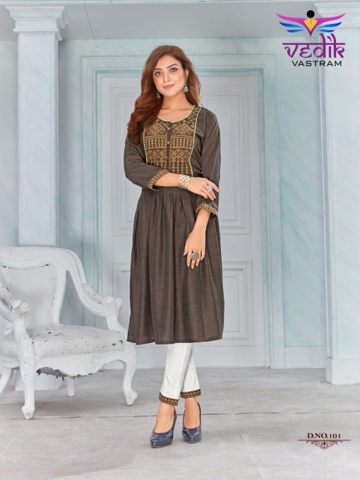 Vedik Vastram Rich Look Vol 1 Kurti with Pant Wholesale Catalog 6 Pcs 6 510x680 - Vedik Vastram Rich Look Vol 1 Kurti with Pant Wholesale Catalog 6 Pcs