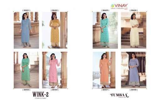 Vinay Tumbaa Wink Vol 2 Kurti with Palazzo Wholesale Catalog 8 Pcs 7 510x327 - Vinay Tumbaa Wink Vol 2 Kurti with Palazzo Wholesale Catalog 8 Pcs