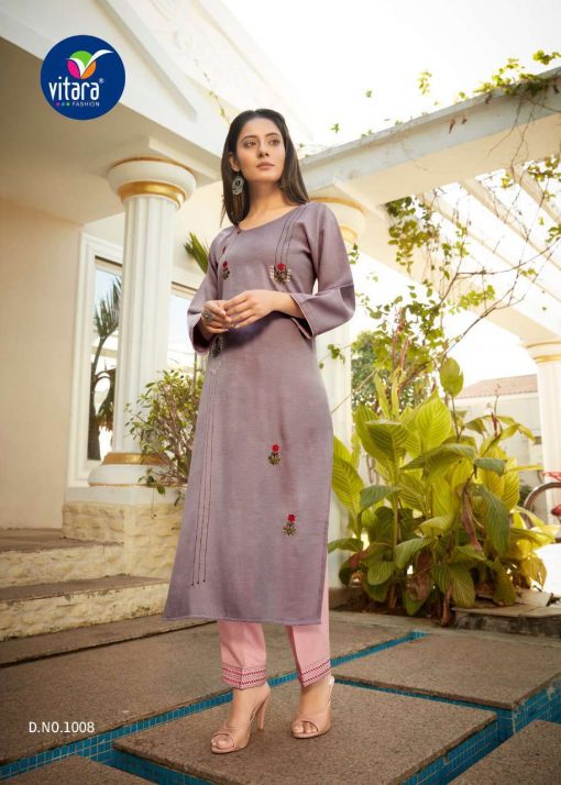 Vitara See More Kurti with Pant Wholesale Catalog 8 Pcs 6 510x714 - Vitara See More Kurti with Pant Wholesale Catalog 8 Pcs