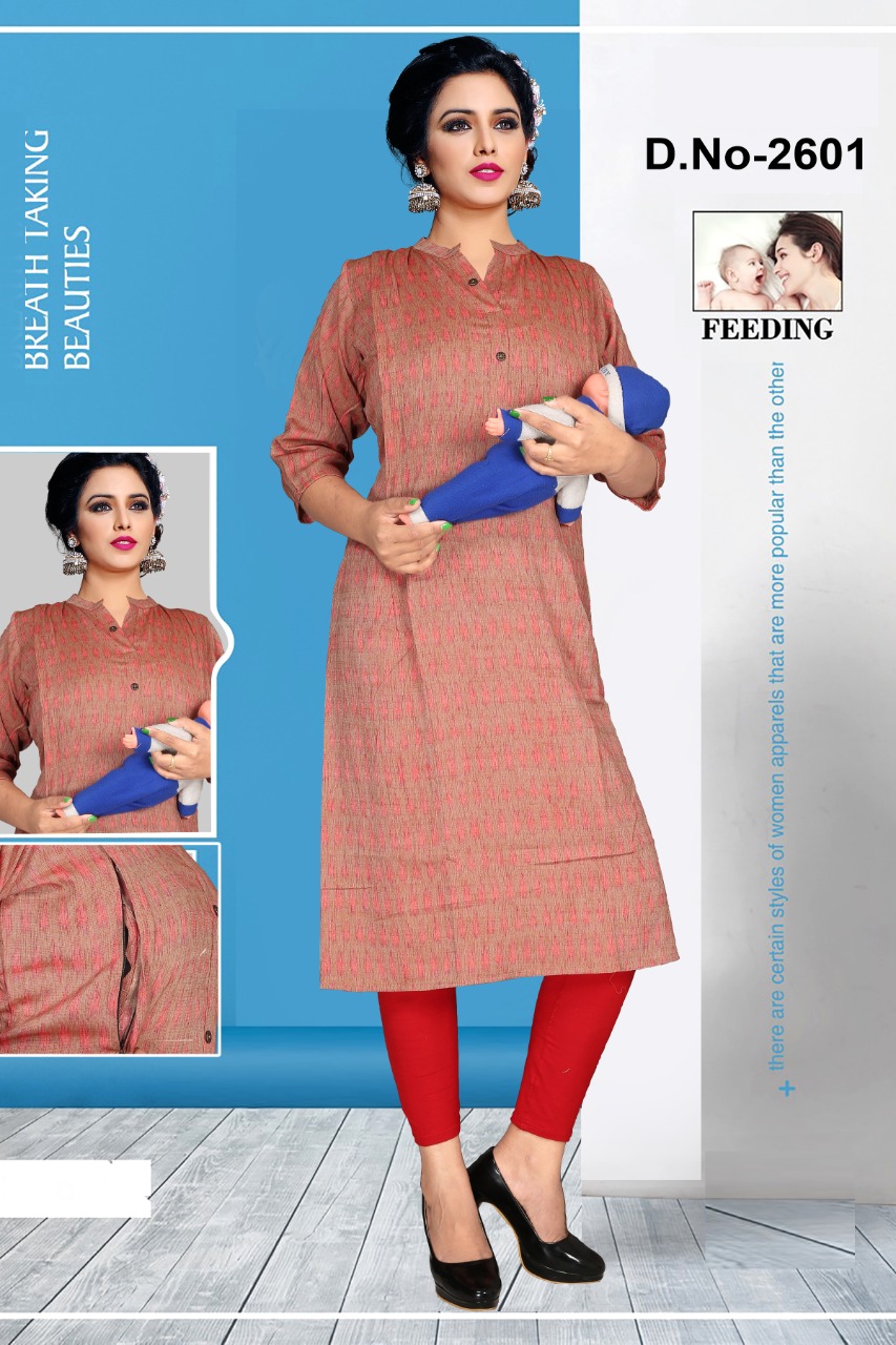 Avashya Inkline Feeding Kurtis Vol 6 Wholesale Catalog 6 Pcs 4