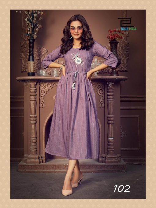 Blue Hills Lotus Kurti Wholesale Catalog 8 Pcs 4 510x680 - Blue Hills Lotus Kurti Wholesale Catalog 8 Pcs