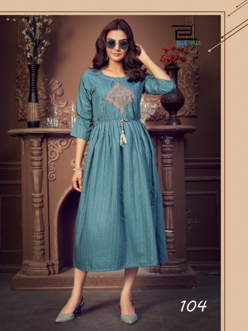 Blue Hills Lotus Kurti Wholesale Catalog 8 Pcs 6 510x680 - Blue Hills Lotus Kurti Wholesale Catalog 8 Pcs