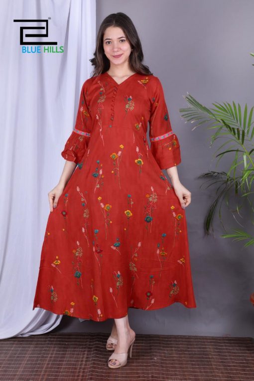 Blue Hills Maze Kurti Wholesale Catalog 6 Pcs 4 510x765 - Blue Hills Maze Kurti Wholesale Catalog 6 Pcs