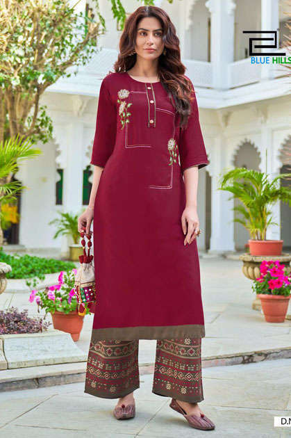 Long #kurti with #palazzo design | New Palazzo with kurti #Patterns |  Simple #Plazo Kurti Design… | Long kurti designs, Stylish kurtis design,  Simple kurti designs