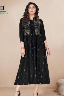 Blue Hills Super Vol 6 Kurti Wholesale Catalog 6 Pcs