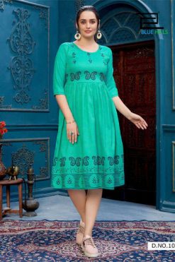Blue Hills Trend Vol 10 Kurti Wholesale Catalog 8 Pcs