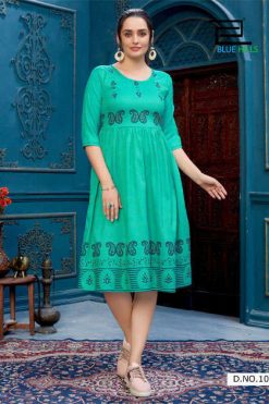 Blue Hills Trend Vol 10 Kurti Wholesale Catalog 8 Pcs