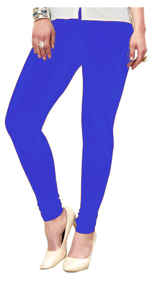 Cut Loose Solid Cotton Lycra Full-Length Legging - New Moon Boutique