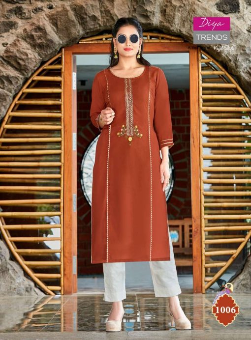 Diya Trends Casual Diaries Vol 1 by Kajal Style Kurti Wholesale Catalog 12 Pcs 4 510x692 - Diya Trends Casual Diaries Vol 1 by Kajal Style Kurti Wholesale Catalog 12 Pcs