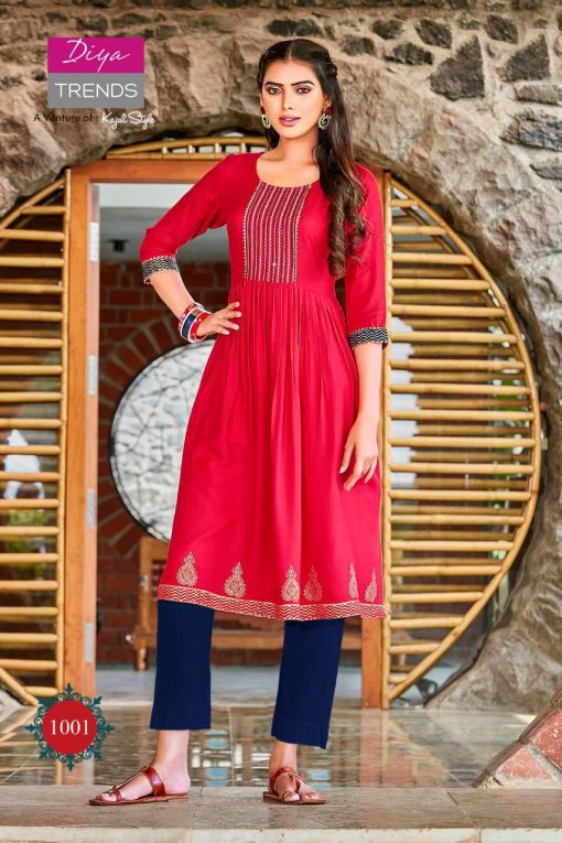 Diya Trends Summer Beauty Vol 1 by Kajal Style Kurti Wholesale Catalog 6 Pcs 2 510x765 - Diya Trends Summer Beauty Vol 1 by Kajal Style Kurti Wholesale Catalog 6 Pcs