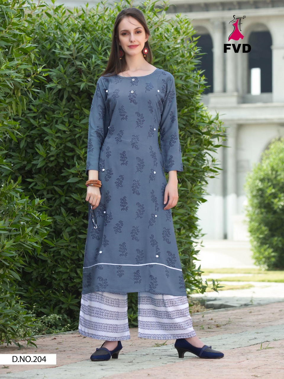 Women's Short Anarkali Kurti With Sharara And Duputta - Manohara | Sharara,  Anarkali kurti, Dress