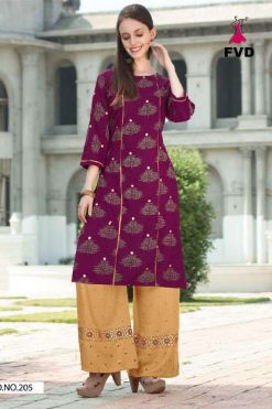 FVD Classic Gol Vol 3 Kurti with Palazzo Wholesale Catalog 8 Pcs