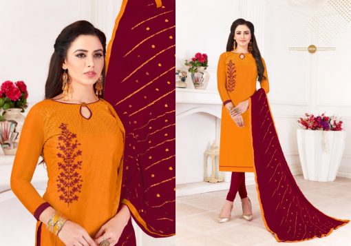 Fashion Floor Saffron Salwar Suit Wholesale Catalog 12 Pcs 8 510x357 - Fashion Floor Saffron Salwar Suit Wholesale Catalog 12 Pcs