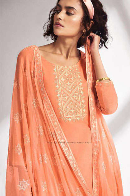 Ganga Threads Salwar Suit Wholesale Catalog 6 Pcs