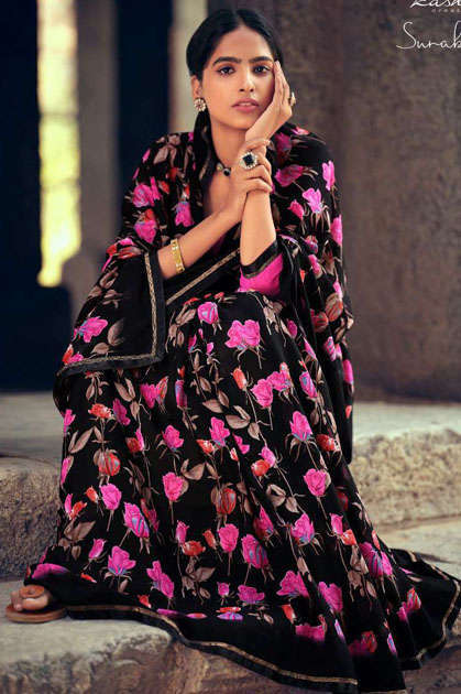 Kashvi Surabhi by Lt Fabrics Saree Sari Wholesale Catalog 10 Pcs