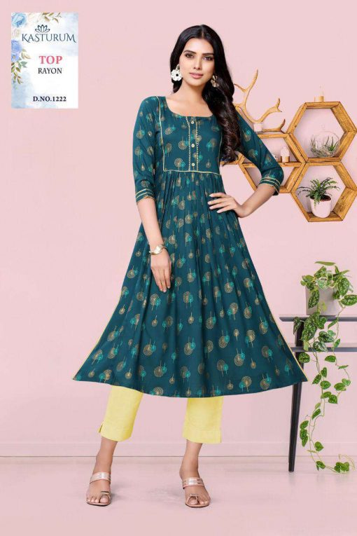 Kasturam Vol 2 by Kajal Style Kurti Wholesale Catalog 7 Pcs 4 510x765 - Kasturam Vol 2 by Kajal Style Kurti Wholesale Catalog 7 Pcs