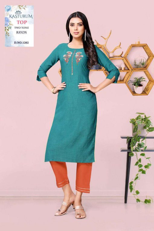 Kasturam Vol 3 by Kajal Style Kurti Wholesale Catalog 8 Pcs 4 510x765 - Kasturam Vol 3 by Kajal Style Kurti Wholesale Catalog 8 Pcs