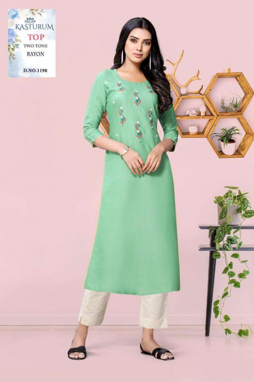 Kasturam Vol 3 by Kajal Style Kurti Wholesale Catalog 8 Pcs 8 510x765 - Kasturam Vol 3 by Kajal Style Kurti Wholesale Catalog 8 Pcs