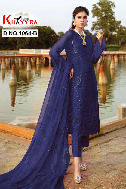 Khayyira Eleonora Edition 1064 Salwar Suit Wholesale Catalog 4 Pcs