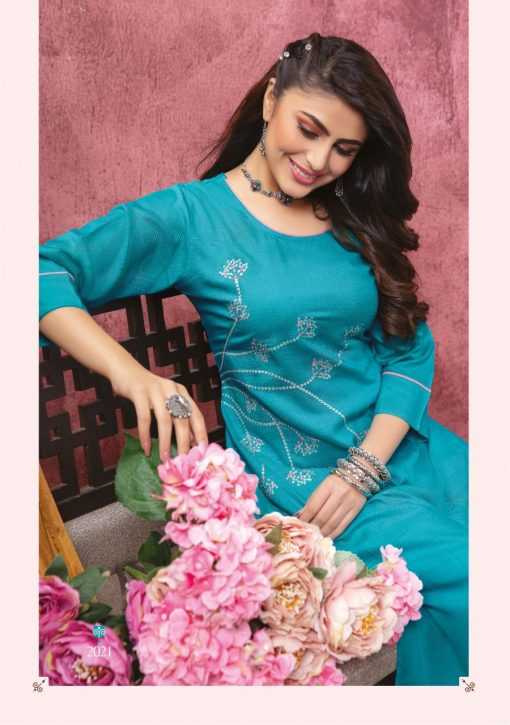 Kiana Bindia Vol 2 Kurti with Pant Wholesale Catalog 8 Pcs 10 510x725 - Kiana Bindia Vol 2 Kurti with Pant Wholesale Catalog 8 Pcs