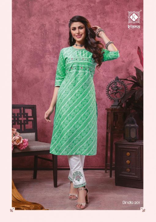 Kiana Bindia Vol 2 Kurti with Pant Wholesale Catalog 8 Pcs 2 510x725 - Kiana Bindia Vol 2 Kurti with Pant Wholesale Catalog 8 Pcs