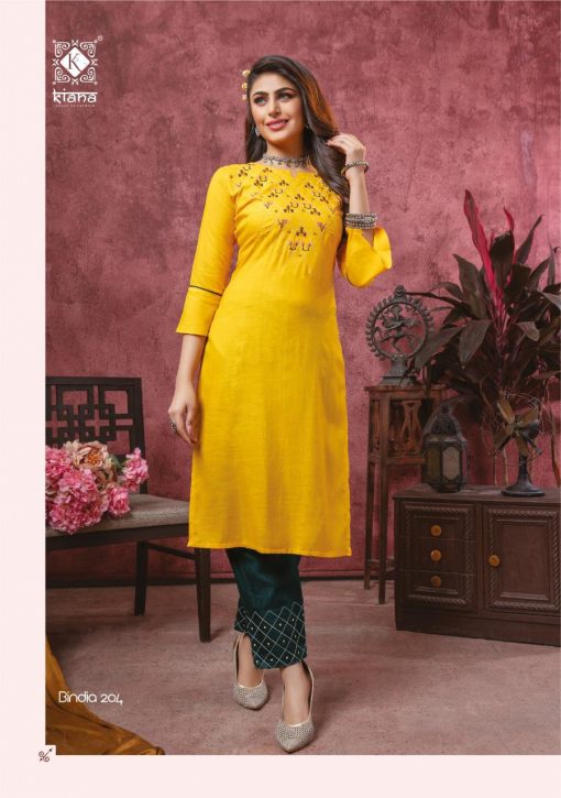 Kiana Bindia Vol 2 Kurti with Pant Wholesale Catalog 8 Pcs 5 510x725 - Kiana Bindia Vol 2 Kurti with Pant Wholesale Catalog 8 Pcs