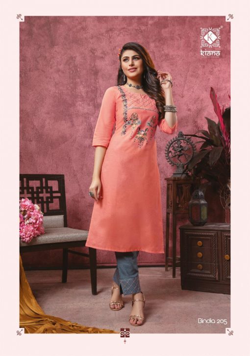 Kiana Bindia Vol 2 Kurti with Pant Wholesale Catalog 8 Pcs 7 510x725 - Kiana Bindia Vol 2 Kurti with Pant Wholesale Catalog 8 Pcs