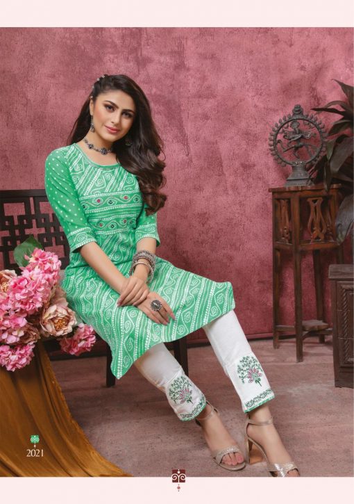 Kiana Bindia Vol 2 Kurti with Pant Wholesale Catalog 8 Pcs 9 510x725 - Kiana Bindia Vol 2 Kurti with Pant Wholesale Catalog 8 Pcs