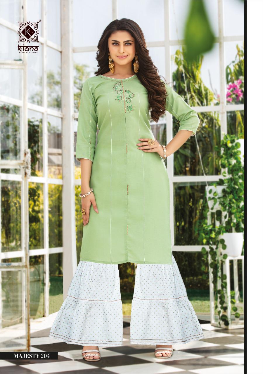 Brocade Green Kurti with Tissue Skirt buy in Gurgaon