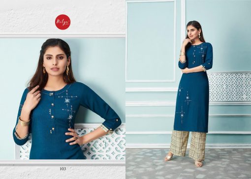 Lt Fabrics Nitya Glory Kurti with Palazzo Pant Wholesale Catalog 8 Pcs 4 510x364 - Lt Fabrics Nitya Glory Kurti with Palazzo Pant Wholesale Catalog 8 Pcs