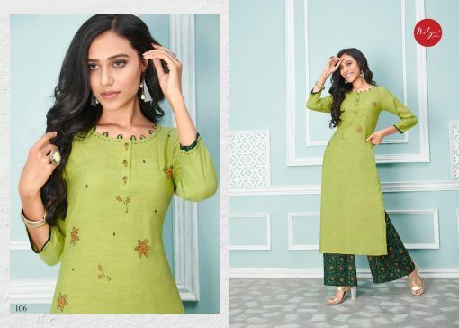 Lt Fabrics Nitya Glory Kurti with Palazzo Pant Wholesale Catalog 8 Pcs 8 510x364 - Lt Fabrics Nitya Glory Kurti with Palazzo Pant Wholesale Catalog 8 Pcs