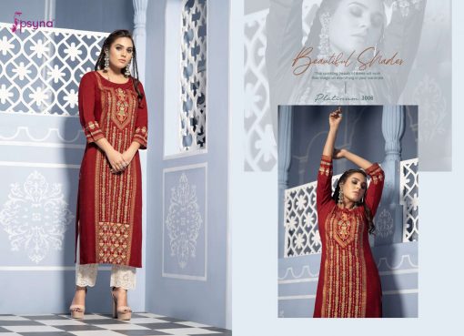 Psyna Platinum Vol 3 Kurti Wholesale Catalog 10 Pcs 8 510x369 - Psyna Platinum Vol 3 Kurti Wholesale Catalog 10 Pcs