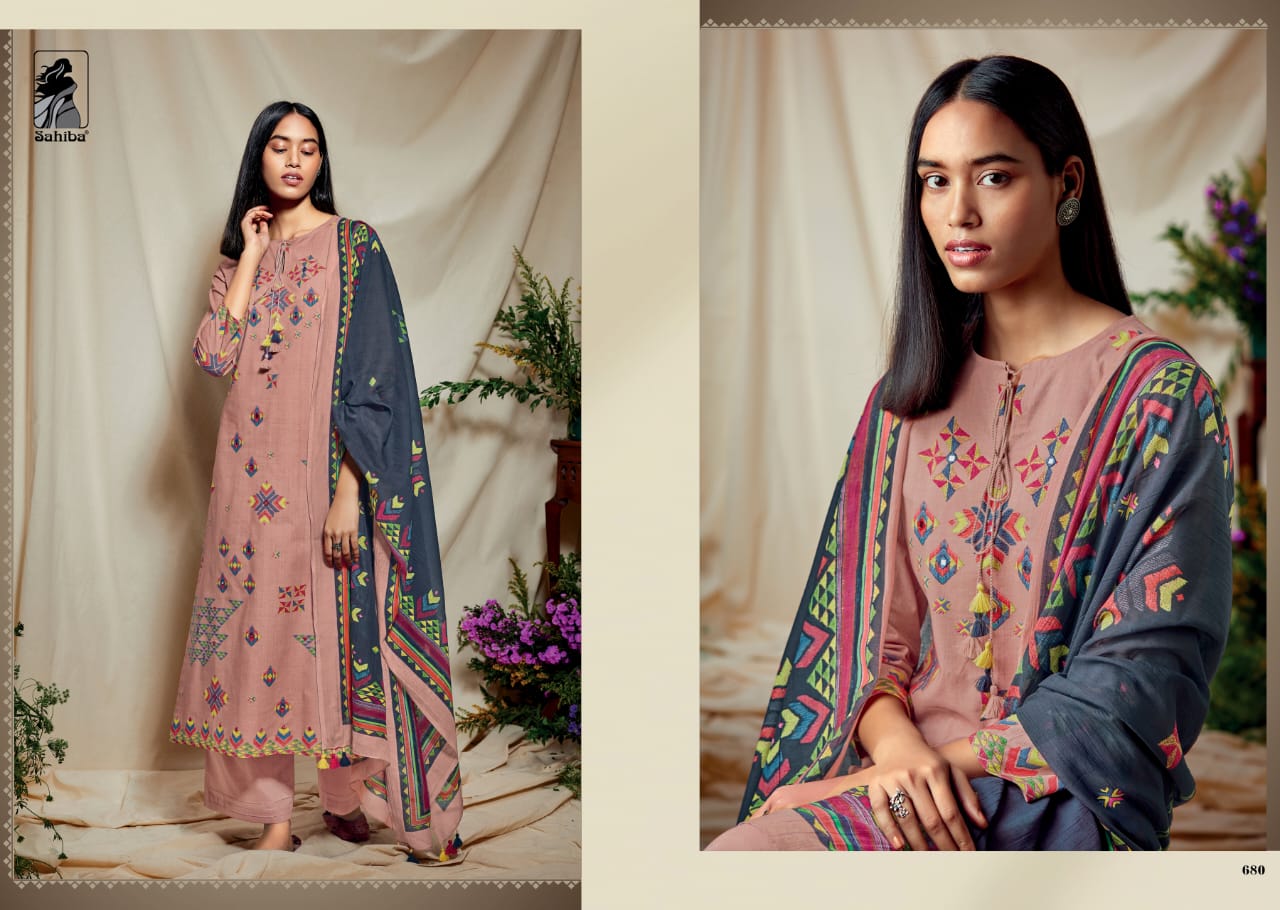 Sahiba Phulkari Salwar Suit Wholesale Catalog 10 Pcs 4