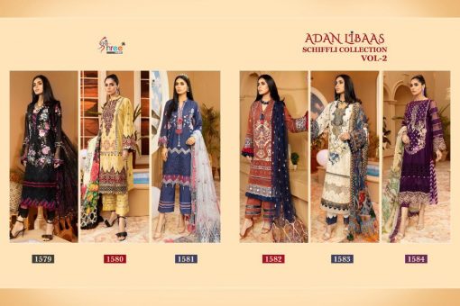 Shree Fabs Adan Libaas Schiffli Collection Vol 2 Salwar Suit Wholesale Catalog 6 Pcs 15 510x340 - Shree Fabs Adan Libaas Schiffli Collection Vol 2 Salwar Suit Wholesale Catalog 6 Pcs