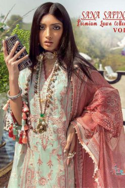 Shree Fabs Sana Safinaz Premium Lawn Collection Vol 3 Salwar Suit Wholesale Catalog 8 Pcs