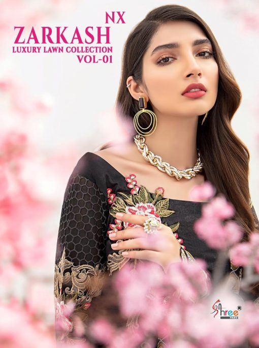 Shree Fabs Zarkash Luxury Lawn Collection Vol 1 Nx Salwar Suit Wholesale Catalog 3 Pcs 1 510x685 - Shree Fabs Zarkash Luxury Lawn Collection Vol 1 Nx Salwar Suit Wholesale Catalog 3 Pcs