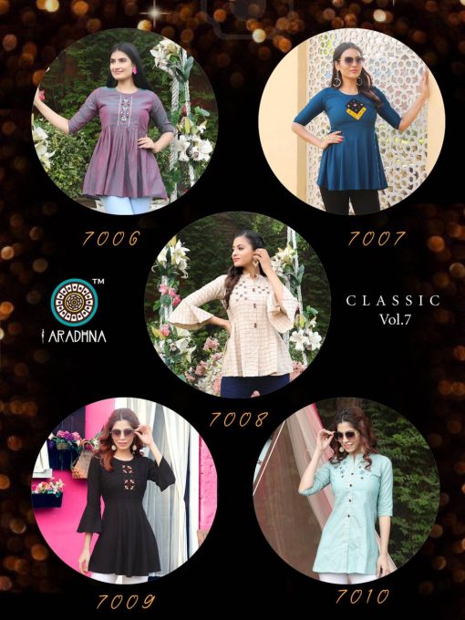 Aradhna Classic Vol 7 Tops Wholesale Catalog 10 Pcs 17 510x680 - Aradhna Classic Vol 7 Tops Wholesale Catalog 10 Pcs