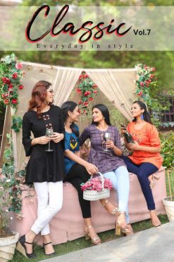 Aradhna Classic Vol 7 Tops Wholesale Catalog 10 Pcs