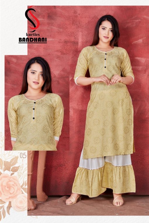 Bandhani Kurti with Sharara Wholesale Catalog 8 Pcs 1 510x765 - Bandhani Kurti with Sharara Wholesale Catalog 8 Pcs