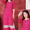 Bandhani Kurti with Sharara Wholesale Catalog 8 Pcs