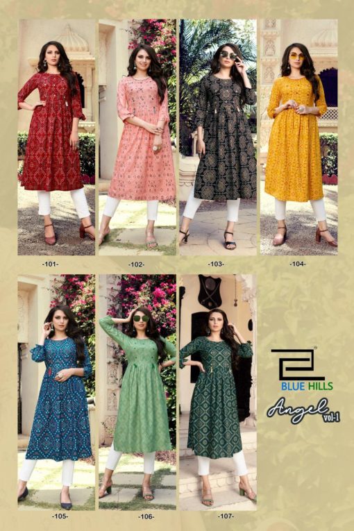 Blue Hills Angel Vol 1 Kurti Wholesale Catalog 7 Pcs 10 510x765 - Blue Hills Angel Vol 1 Kurti Wholesale Catalog 7 Pcs