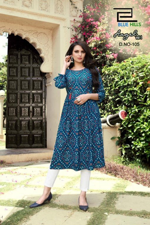 Blue Hills Angel Vol 1 Kurti Wholesale Catalog 7 Pcs 4 510x765 - Blue Hills Angel Vol 1 Kurti Wholesale Catalog 7 Pcs