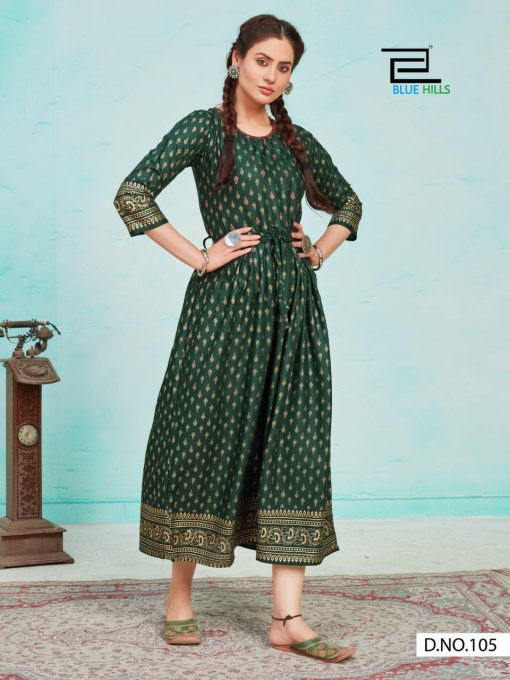 Blue Hills Mari Gold Vol 1 Kurti Wholesale Catalog 5 Pcs 4 510x680 - Blue Hills Mari Gold Vol 1 Kurti Wholesale Catalog 5 Pcs